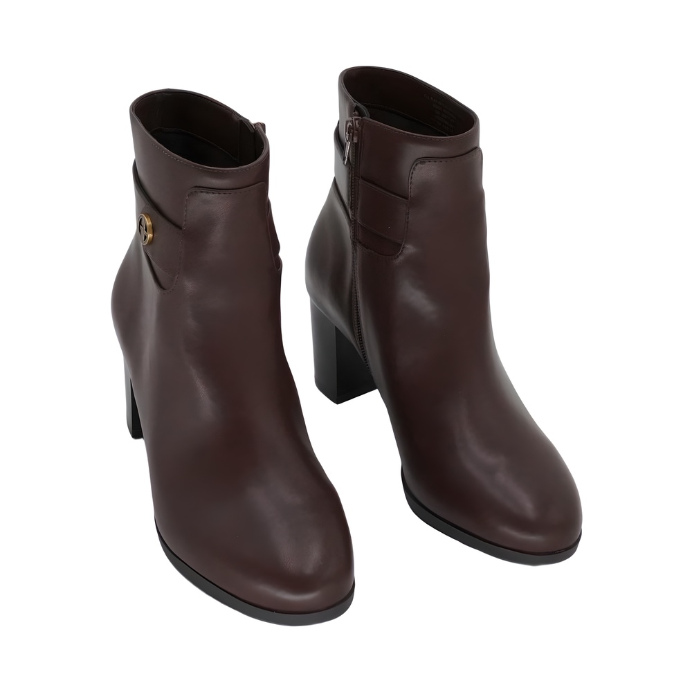 Giani Bernini Womens Artta Round Toe Bootie Dark Roast Brown Size 7.5M